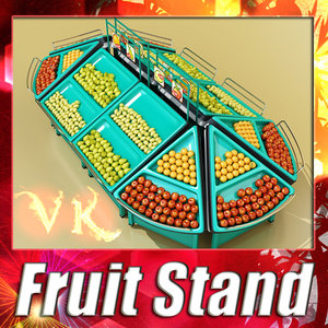 fruit stand 3d 3ds