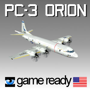 orion pc 3 navy 3d model