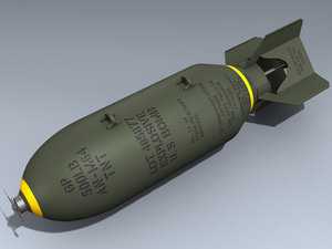 an-m64 bomb 3d model