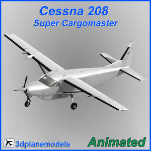cessna 208 cargo super 3d model