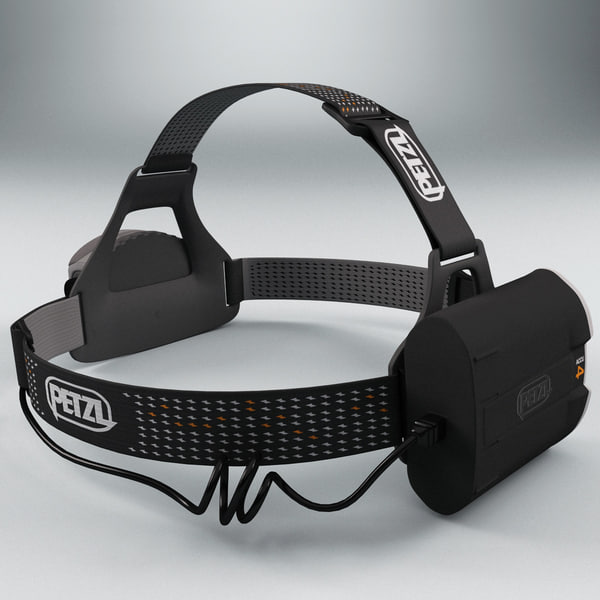3d model headlamp petzl v2
