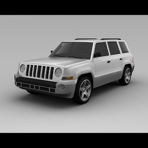 jeep patriot 2007 3d model