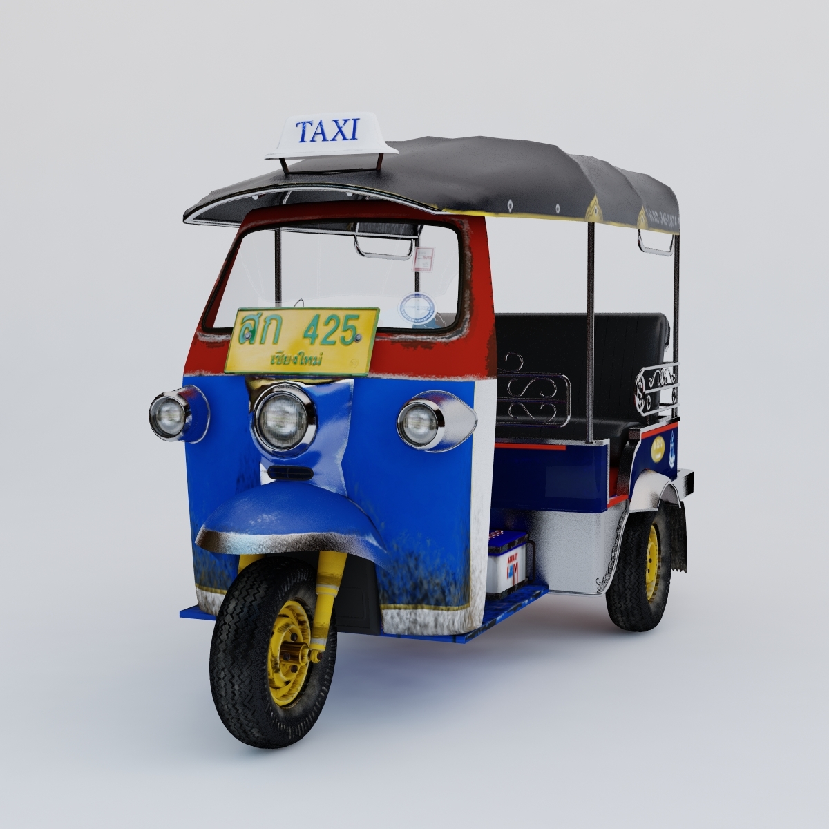 3d thailand tuk-tuk