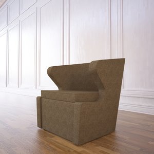 3d model lorae swivel chair