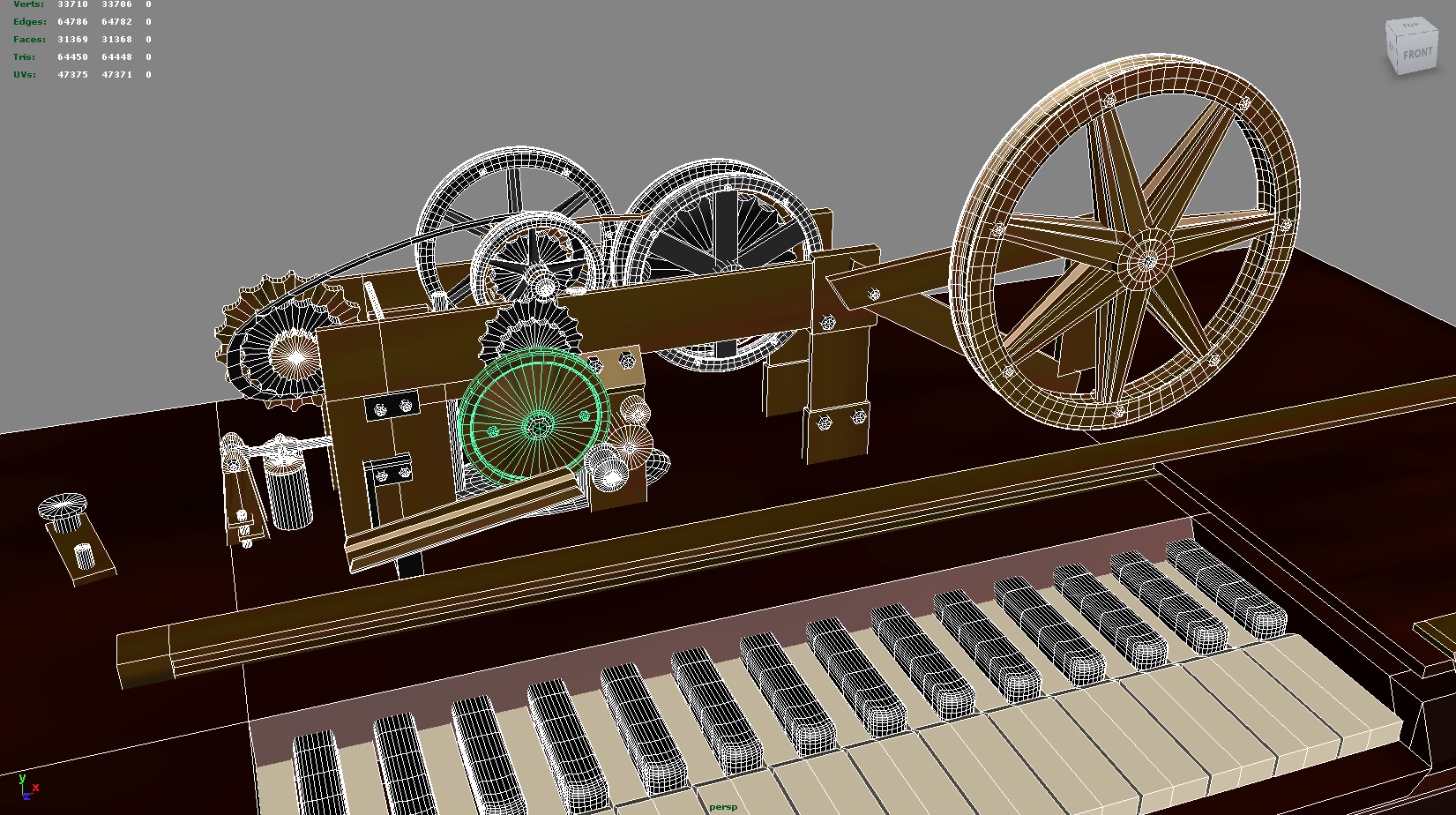 3d Telegraph Machine Model