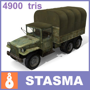 3d model usa military truck