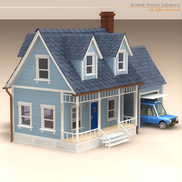 3d model of car garage