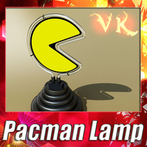 pacman lamp 3d max
