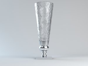 baccarat vase 3d model