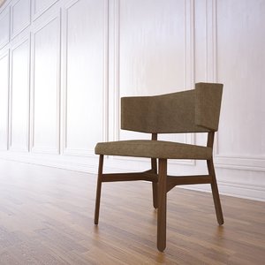 croissant dining chair 3d max