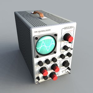 oscilloscope testing equipment 3d model