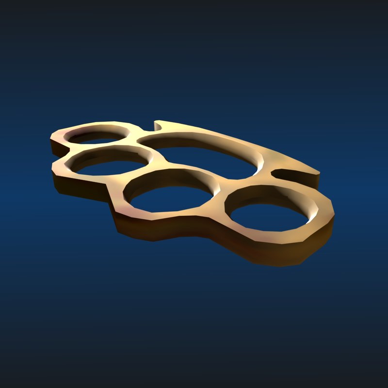 brass knuckle 3d model