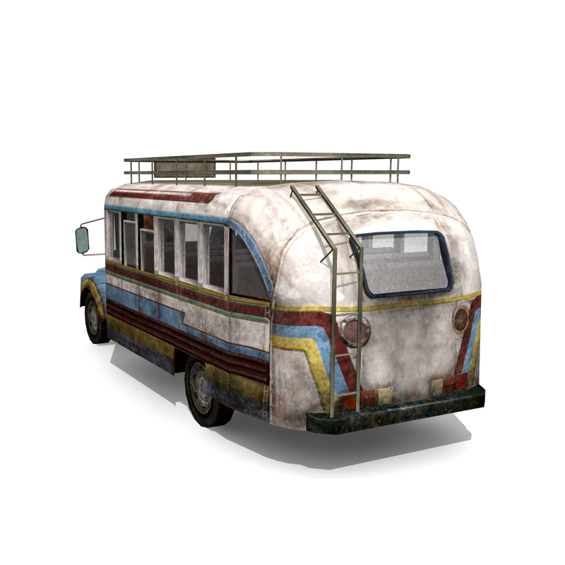 3d model bus vehicle