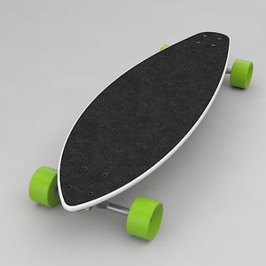 longboard 3d model