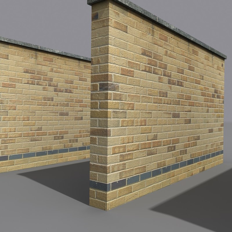 3d model brick wall coz110805530