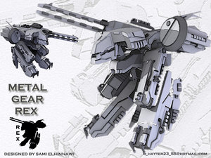 3d model robot metal gear rex