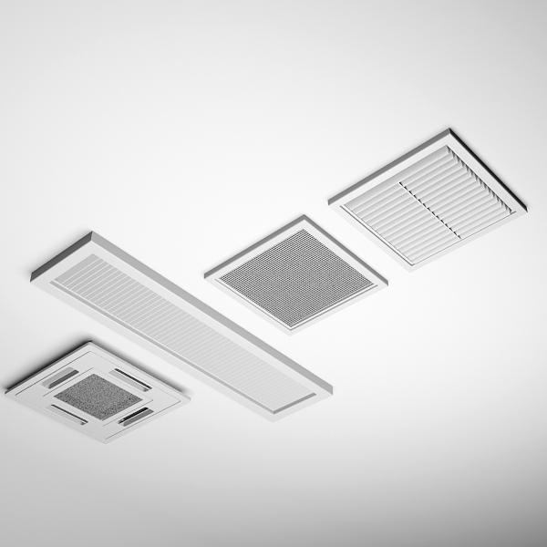 3ds Max Ceiling Vents