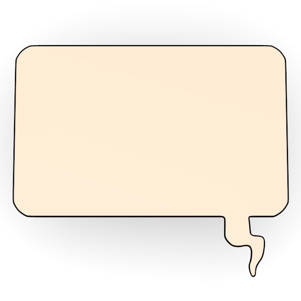 speech bubbles 3d model