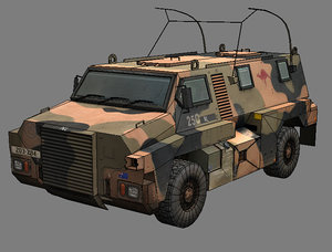 3dsmax bushmaster armored car