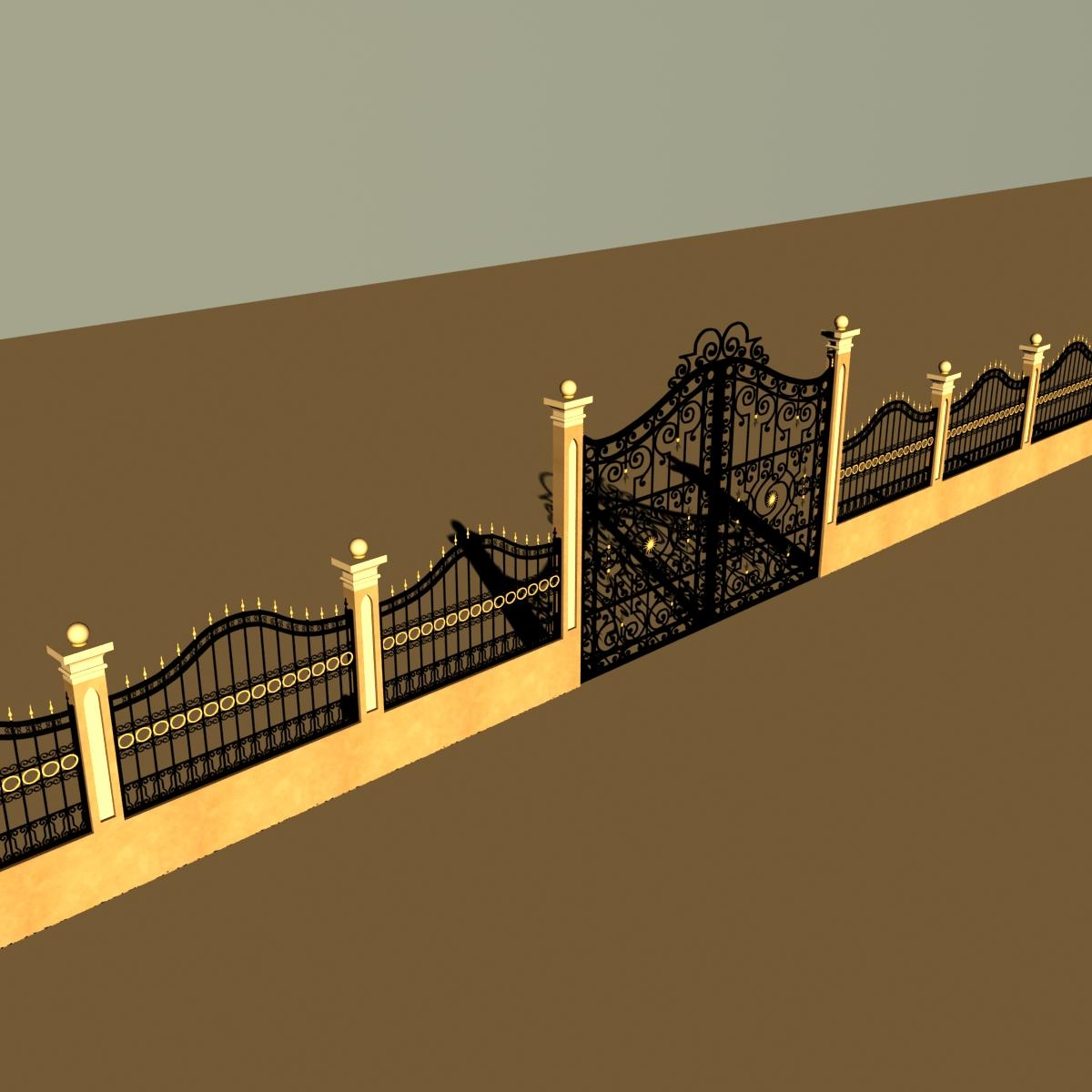 3d iron gate fence