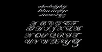 Alphabet Edwardian Script - Font