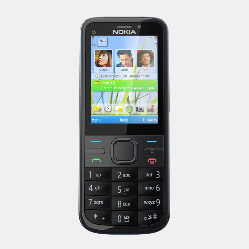 3d Model Of Nokia C5 5mp 5