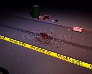 crime scene 3d model