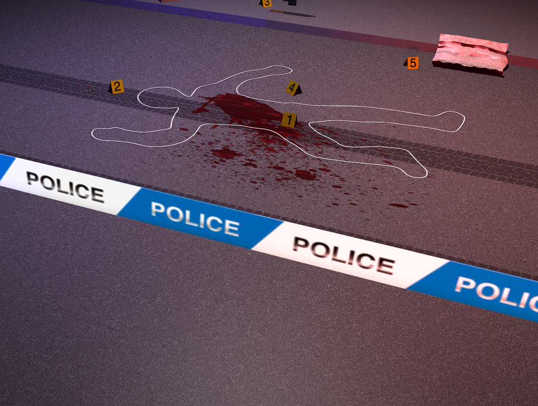 crime scene 3d model