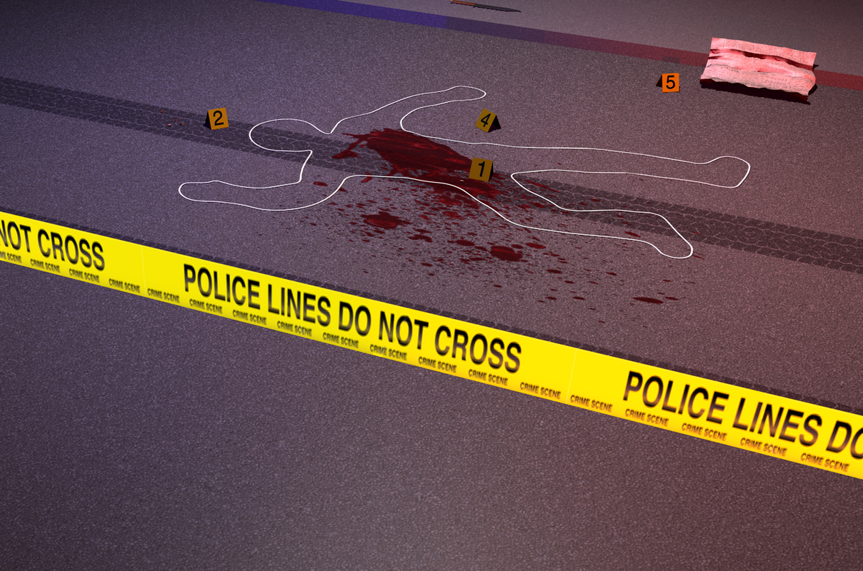 crime scene 3d model