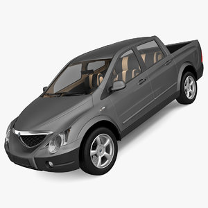 3d model of ssangyong actyon