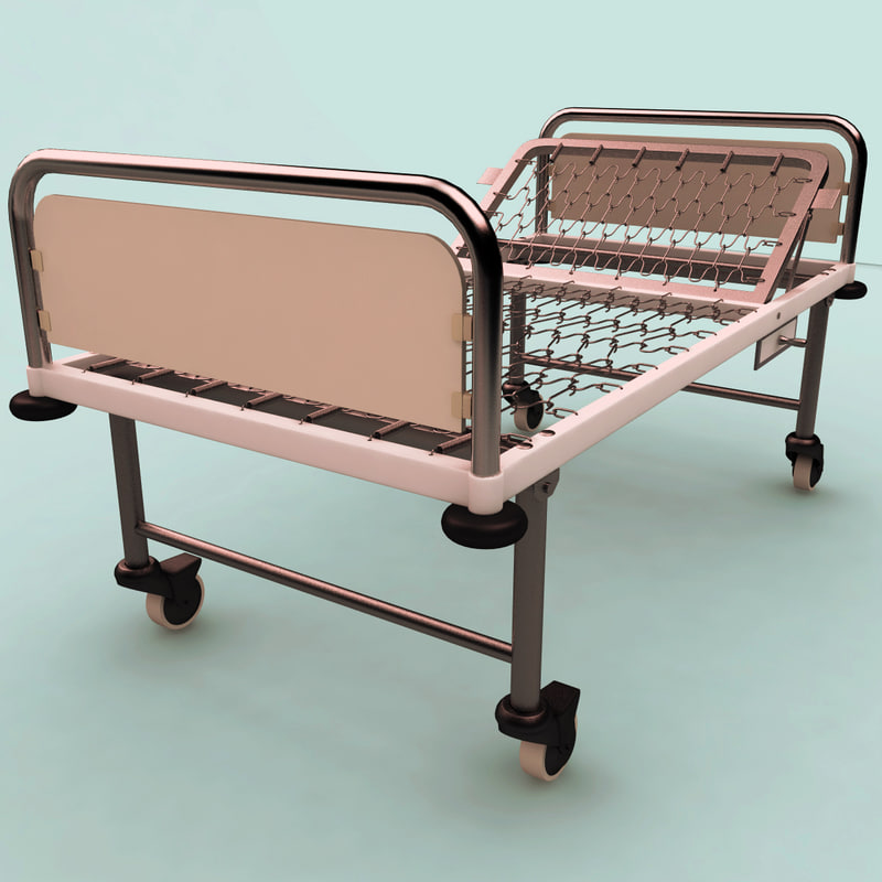steel hospital bed c4d