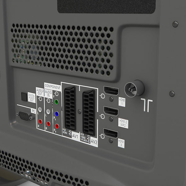 3d model tv panasonic viera tx-pr42g20