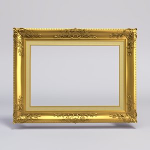 gold painting frame 3ds