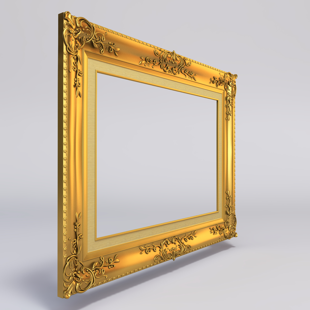 gold painting frame 3ds