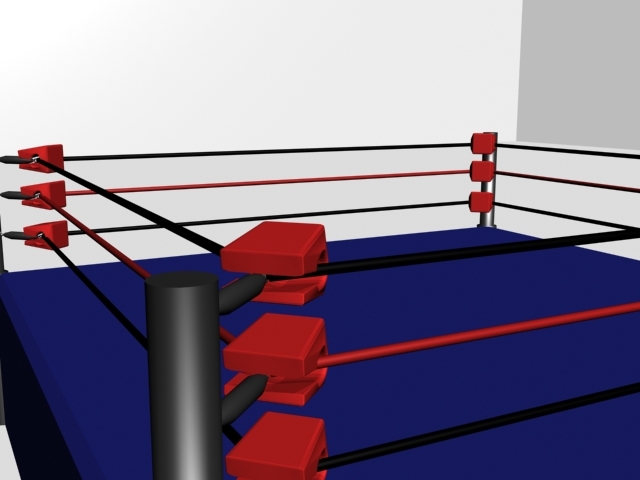 wrestling ring 3d max