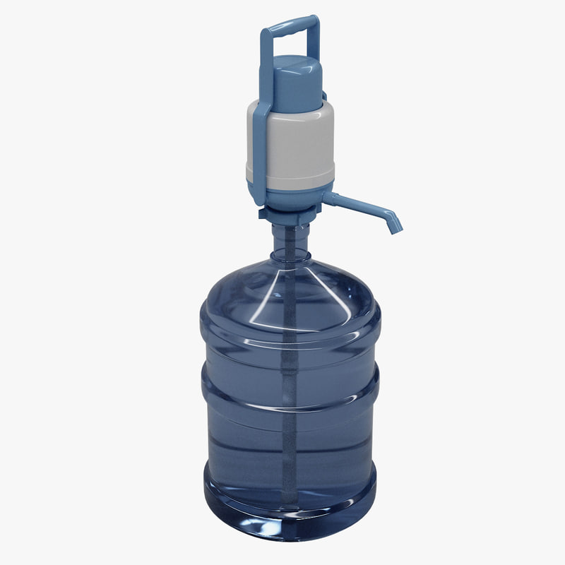 water pump bottle 5 obj free