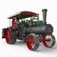 steam traction engine 1912 3d obj