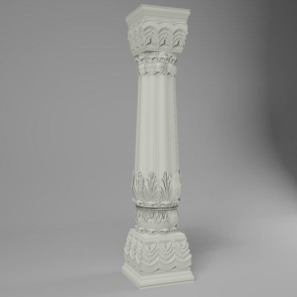 pillar indian 3d max