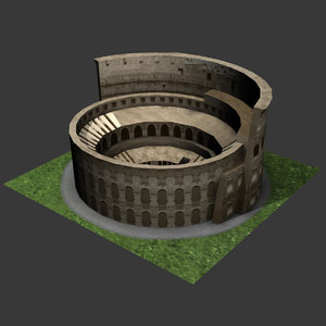 colosseum theatre gladiator 3d model