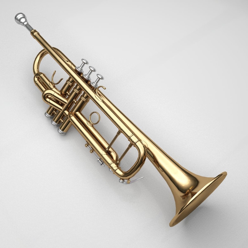 3d model trumpet