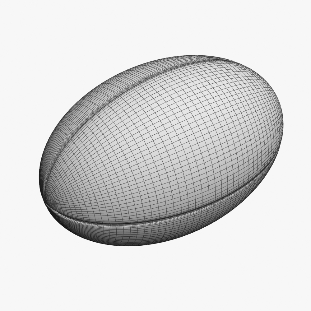 3d rugby ball