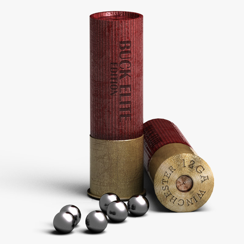 shotgun shell buckshots 3d model