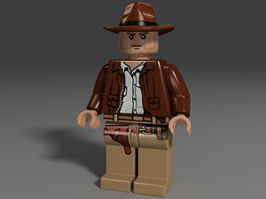 lego cowboy hat toy 3d 3ds