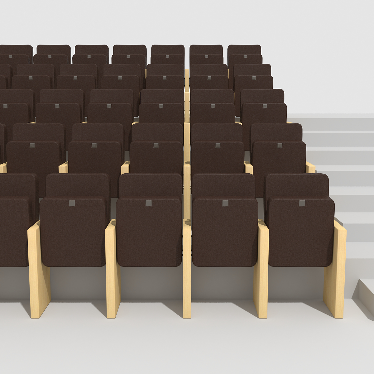 3d Model Auditorium Chairs