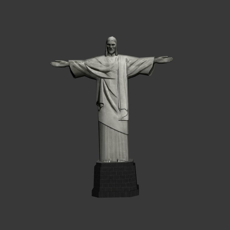 3d jesus statue model
