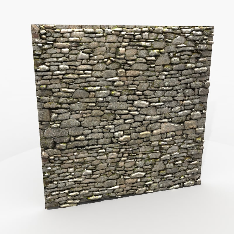  rock wall  3d  model 
