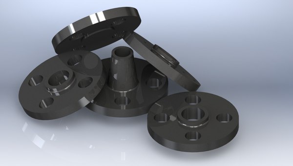 Cl 150 Forged Flanges 3d Model