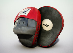 3d model boxing punch mitts