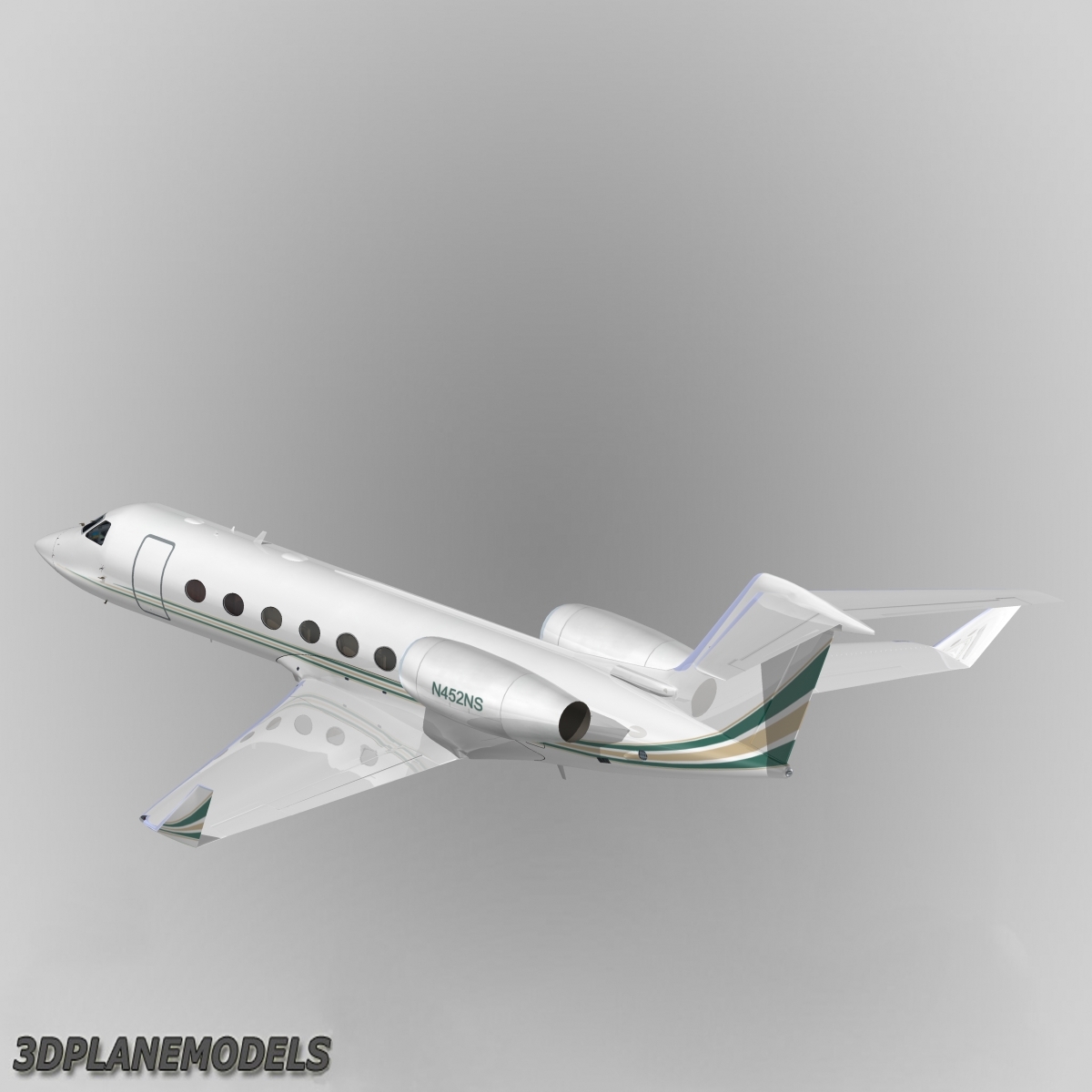 gulfstream g450 3d model