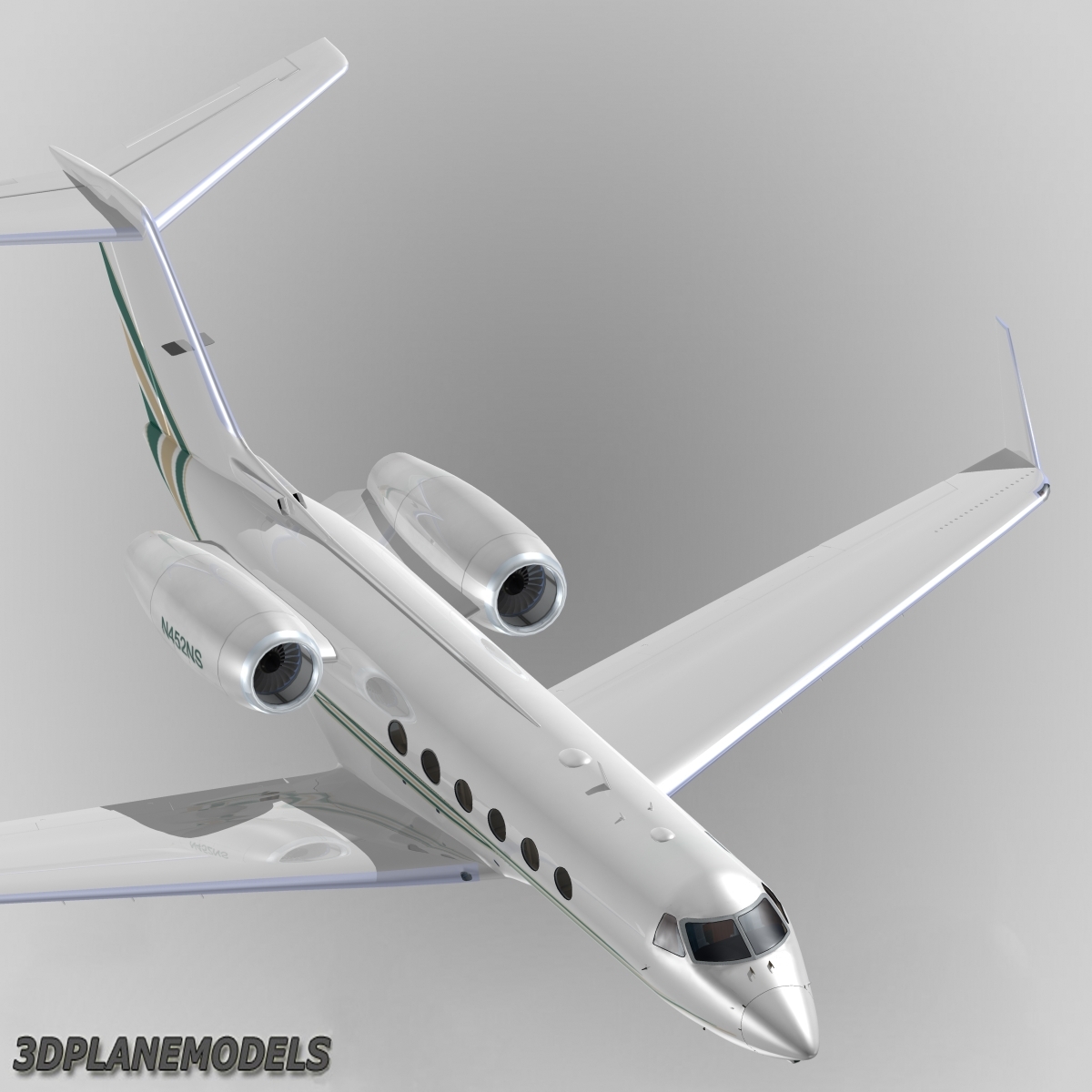 gulfstream g450 3d model